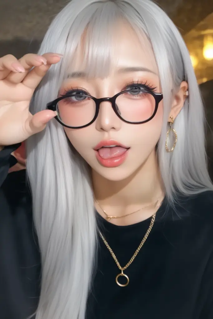 Silver-haired gal