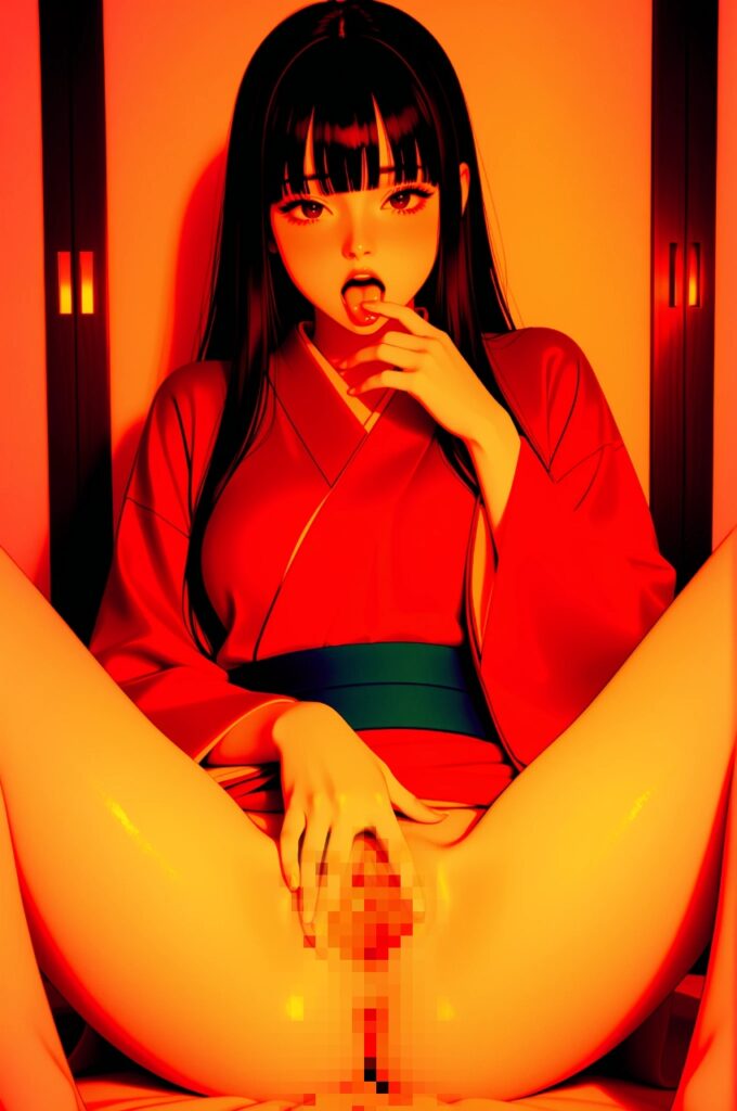 Kimono girl's spread