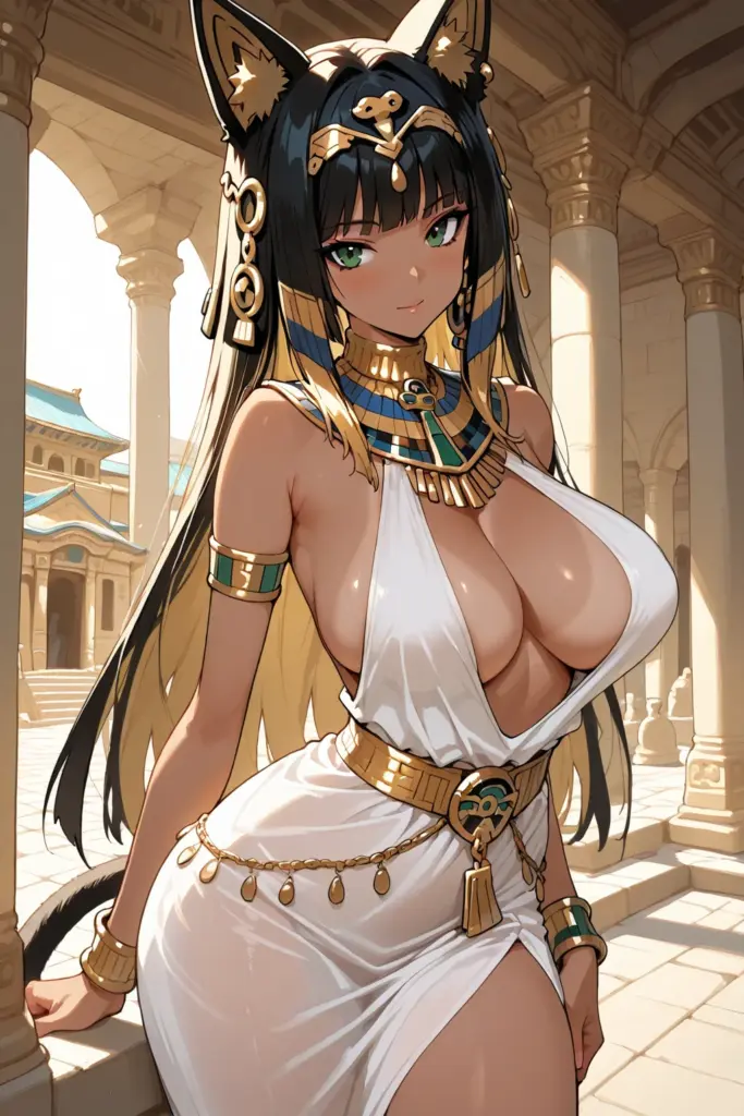 Busty Bastet woman